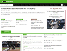 Tablet Screenshot of fangraphs.com